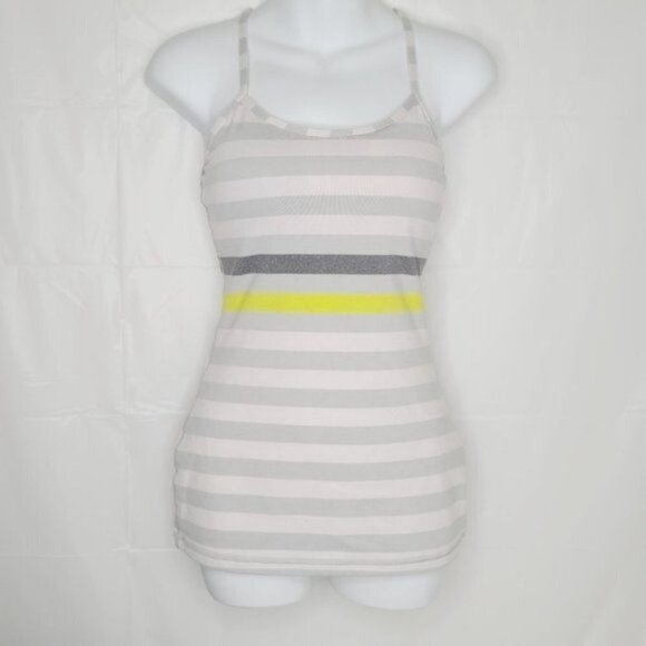 Lululemon Power Y Tank - Jet Stripe Silver Spoon - Picture 3 of 6